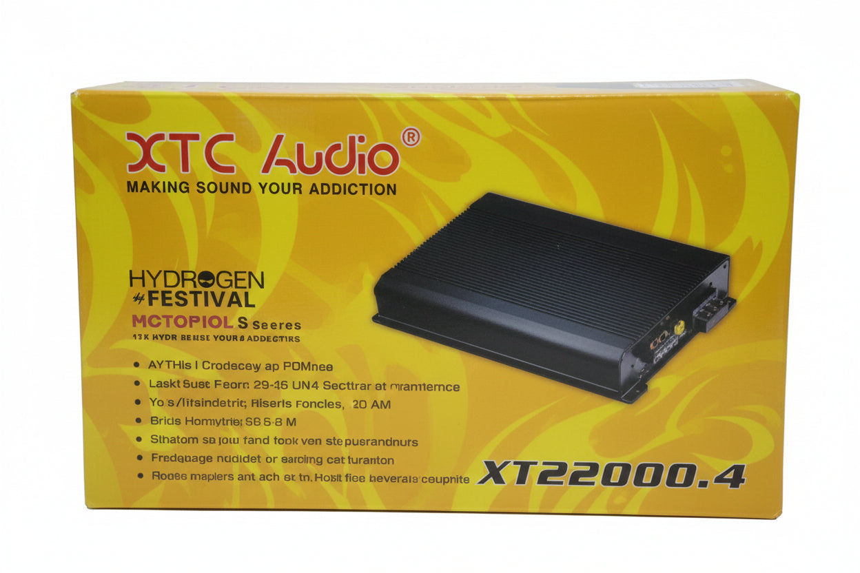 XTC Notorious Hydrogen Festival XT22000.4 – High‑Power 4‑Channel Amplifier